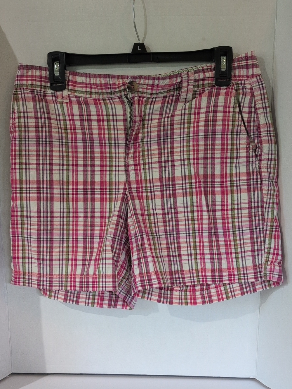 Bass Women’s Pink Plaid Shorts, Size 8